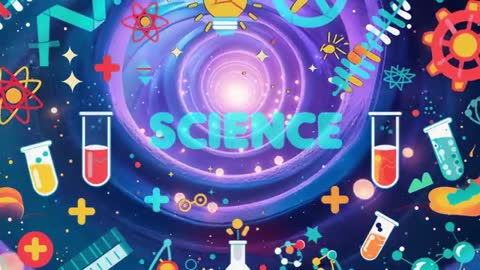 Dynamic Science Vortex with Vibrant Chemistry Icons
