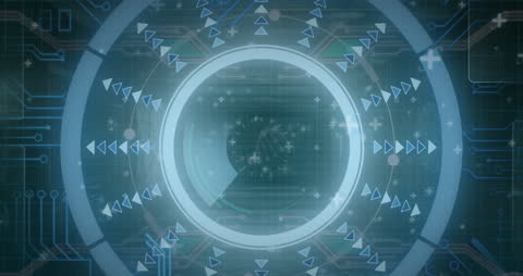 Futuristic Digital Data Scanning Interface