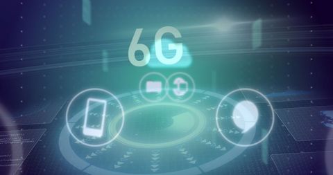 Futuristic 6G and Digital Networking Technology Concept - Download Free Stock Images Pikwizard.com