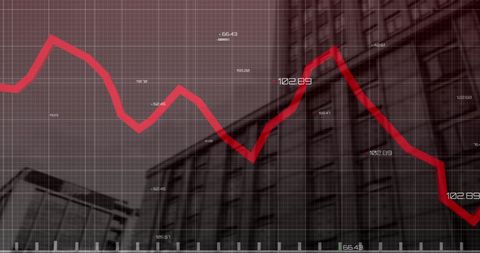Digital Financial Data Chart with Modern City Skyscrapers - Download Free Stock Images Pikwizard.com