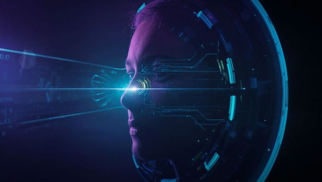 Futuristic Technology and Innovation with AI Elements