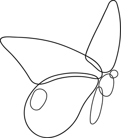 transparent abstract continuous line butterfly design - Download Free Stock Videos Pikwizard.com