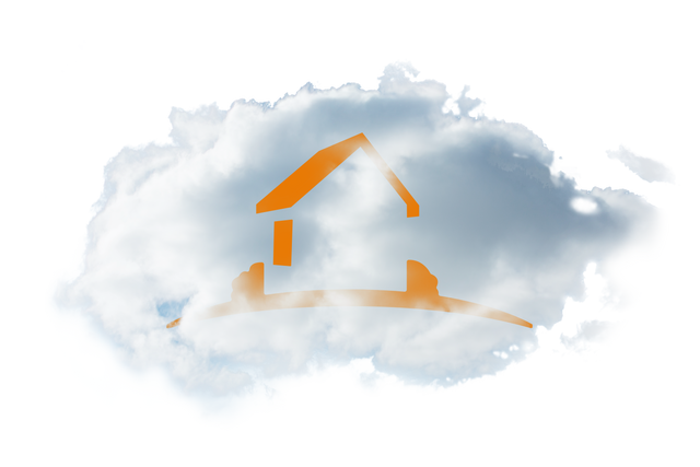 Transparent Symbol of a House on Cloud for Real Estate and Cloud Computing - Download Free Stock Videos Pikwizard.com