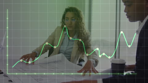 Financial Analysis with Digital Graph Overlay Concept