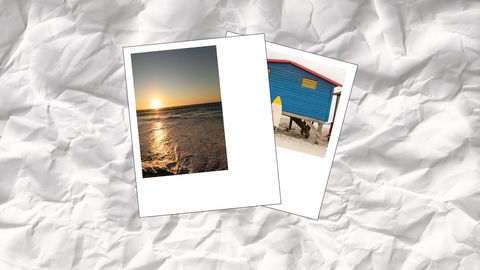 beach adventure polaroids frame summer vibes - Download Free Stock Templates Pikwizard.com