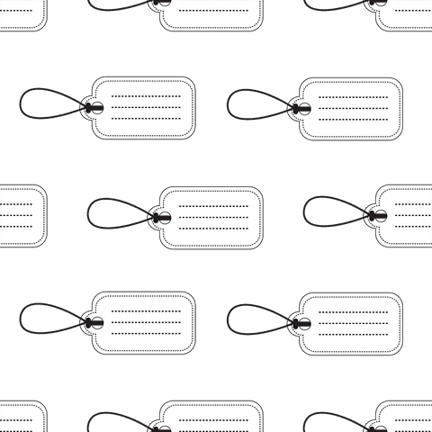 Seamless Pattern of White Gift Labels on Transparent Background - Download Free Stock Videos Pikwizard.com