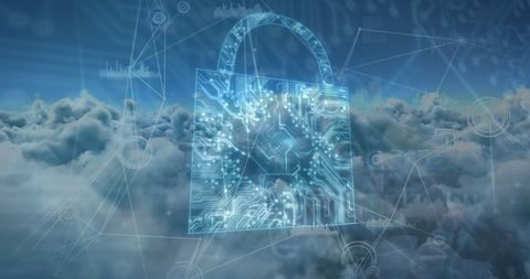 cybersecurity concept over cloud network innovation - Download Free Stock Images Pikwizard.com