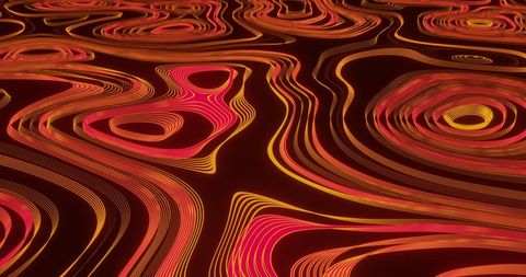 abstract glowing red and orange flowing lines loop - Download Free Stock Images Pikwizard.com