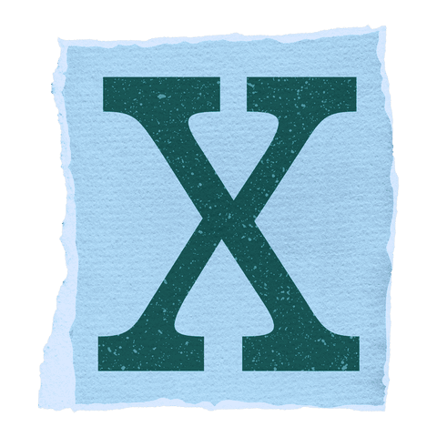 vintage letter x on torn light blue paper with transparent background - Download Free Stock Videos Pikwizard.com