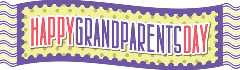 Happy Grandparents Day Celebration Banner on Transparent Background - Download Free Stock Videos Pikwizard.com
