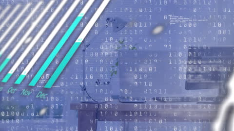 Digital Data Processing with Binary Code Overlay in Office Environment