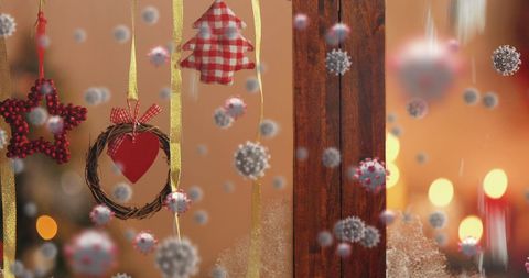 Festive Christmas Decorations Amid COVID-19 - Download Free Stock Images Pikwizard.com