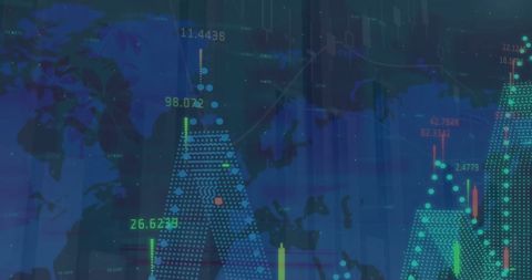 global finance data visualized over futuristic cityscape - Download Free Stock Images Pikwizard.com