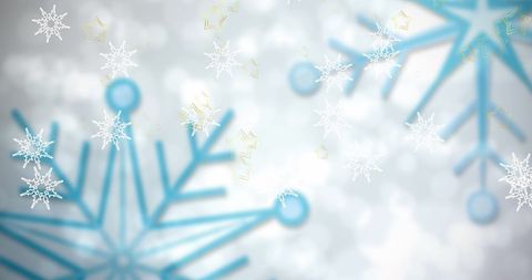 Falling Snowflakes on Sparkling Winter Background - Download Free Stock Images Pikwizard.com