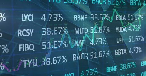 Digital Finance Interface with Real-time Stock Market Data - Download Free Stock Images Pikwizard.com