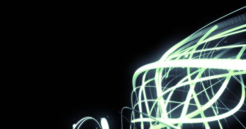 Glowing Light Trails Against Dark Background - Download Free Stock Images Pikwizard.com
