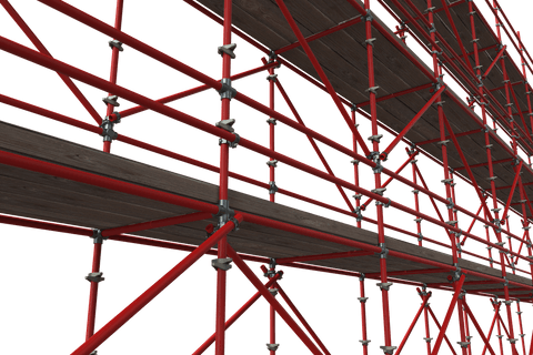 transparent 3d scaffolding design with red metal framework - Download Free Stock Videos Pikwizard.com