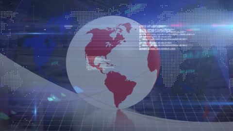 Global Data Networks and Digital Connectivity Concept