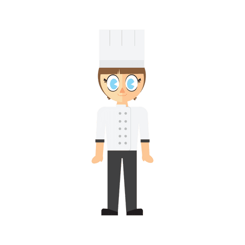 Cartoon Chef Icon with Transparent Background, Culinary Vector Art - Download Free Stock Videos Pikwizard.com