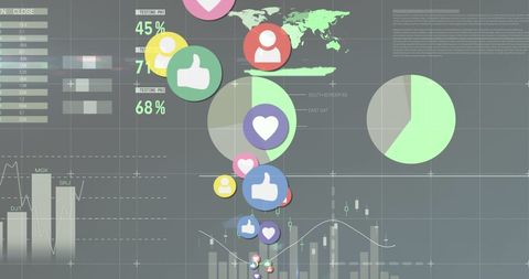 Digital Interface with Global Data Analytics Concepts - Download Free Stock Images Pikwizard.com