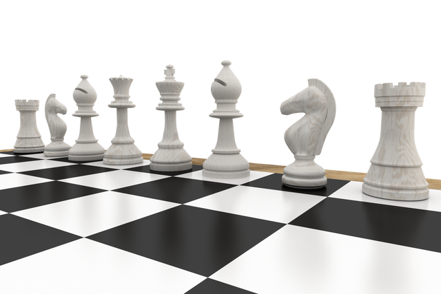 Transparent Chess Pieces Arrangement on Chessboard - Download Free Stock Videos Pikwizard.com