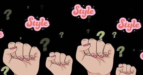 Pop Art Cartoon Fists with Style Text and Question Marks - Download Free Stock Images Pikwizard.com