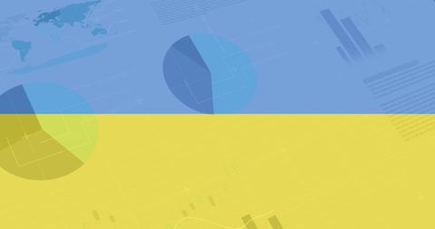 Data Analysis Concepts Overlaid on Ukraine Flag - Download Free Stock Images Pikwizard.com