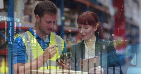 Warehouse Team Planning with Digital Analytics Visualization