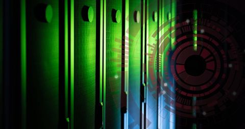 Advanced Technology Interface in Futuristic Data Center - Download Free Stock Images Pikwizard.com