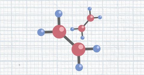 Biochemistry Molecules on Graph Paper Background - Download Free Stock Images Pikwizard.com