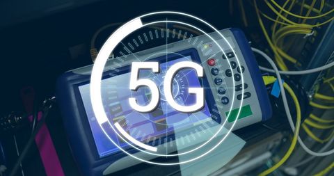 Digital Concept of 5G Technology with Futuristic Elements - Download Free Stock Images Pikwizard.com