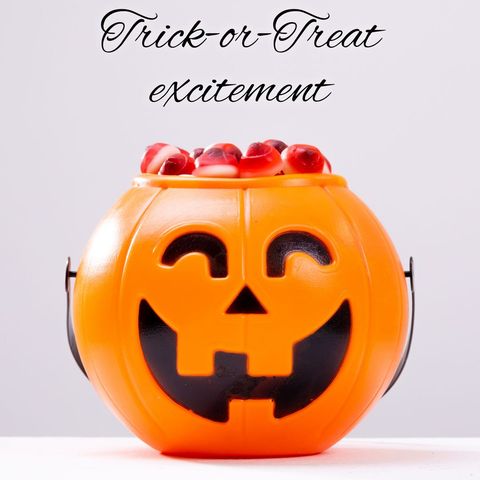 halloween pumpkin with candies halloween trick or treat - Download Free Stock Templates Pikwizard.com
