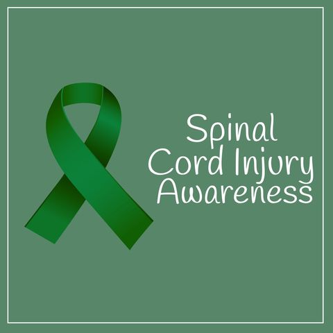 Spinal Cord Injury Awareness Green Ribbon Campaign Graphic - Download Free Stock Templates Pikwizard.com