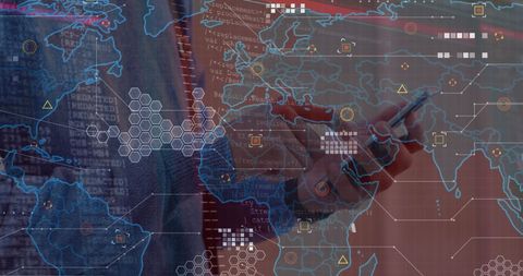 Abstract Concept of Digital Global Communication Transparency Overlay - Download Free Stock Images Pikwizard.com