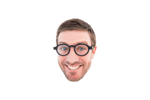 Smiling Man with Glasses on Transparent Background - Download Free Stock Videos Pikwizard.com