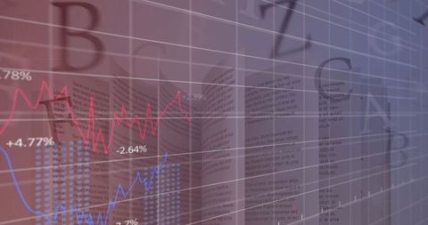 Financial Graphs Overlaid on Text Symbolizing Data Analysis - Download Free Stock Images Pikwizard.com