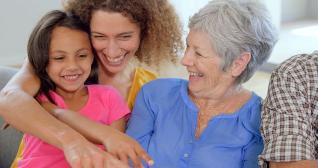 Smiling Multigenerational Family Sharing Happy Moments Together - Download Free Stock Images Pikwizard.com