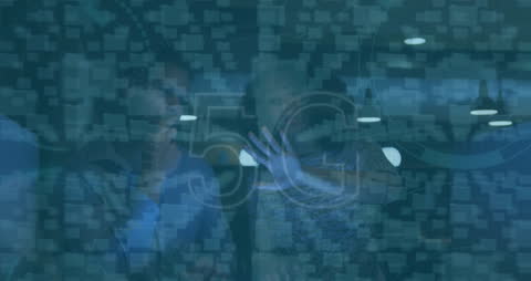 Digitized Workforce Analyzing Data with 5G Technology Layers