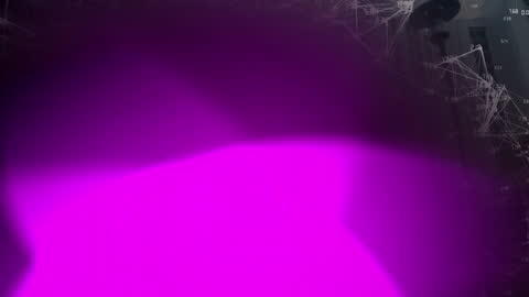 Digital Connections Overlay with Vibrant Purple Shapes