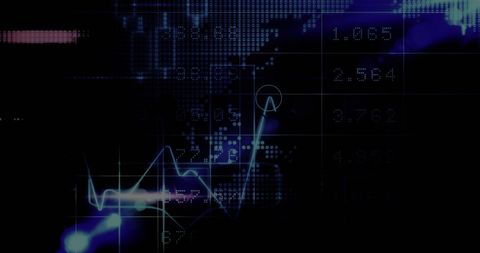 Abstract Financial Graphs on Dynamic Digital Interface - Download Free Stock Images Pikwizard.com