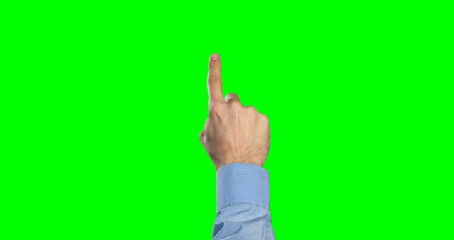 Hand Pointing Up on Green Screen Background - Download Free Stock Images Pikwizard.com