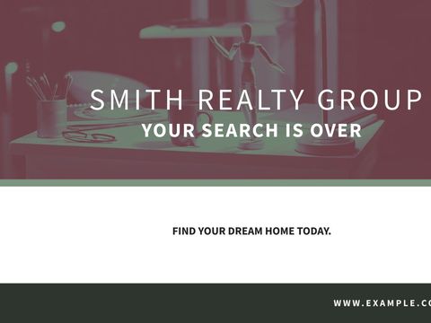 Real Estate Agency Advertisement with Organized Workspace - Download Free Stock Templates Pikwizard.com