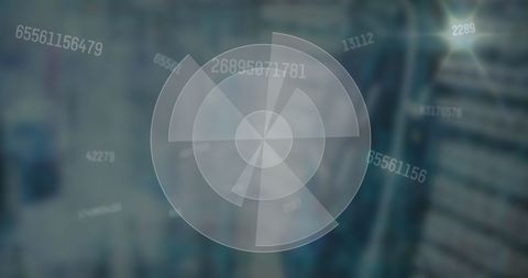 Digital interface with scanning scope and changing numbers