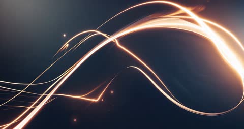 Dynamic Golden Arcs Illuminating Dark Background