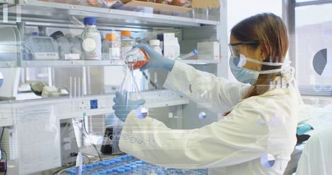 Biotechnology Researcher Analyzing Complex Data Representation - Download Free Stock Images Pikwizard.com