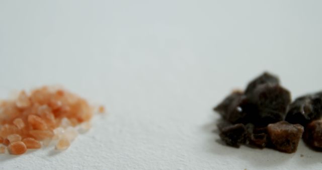 Close Up of Himalayan Pink Salt and Brown Sugar Crystals - Download Free Stock Images Pikwizard.com