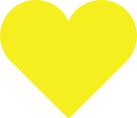 Bright Yellow Heart Shape with Transparent Background - Download Free Stock Videos Pikwizard.com