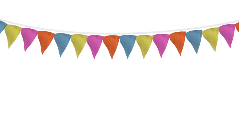 colorful party flags transparent background celebration decoration - Download Free Stock Videos Pikwizard.com