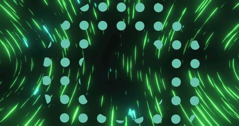 Green Streaks in Motion with Symmetric Dot Pattern - Download Free Stock Images Pikwizard.com