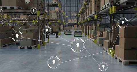 Connected robotics in modern warehouse for efficient shipping